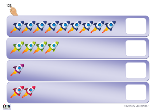 How many Spaceships? TEACCH Activity