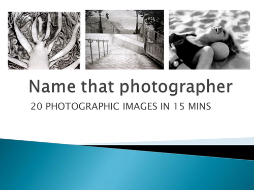 'Name The Photographer' Photo-Quiz