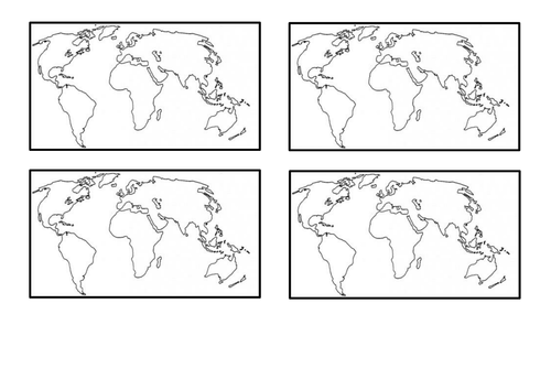 map of the world teaching resources