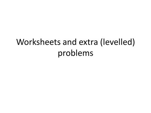 Forces: Calculation activity | Teaching Resources