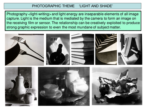 Photographic theme 'Light and Shade'
