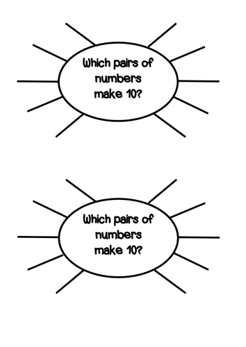 Number bond spiders