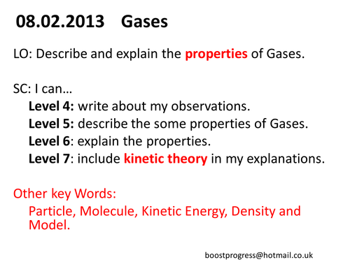 Science of Solids, Liquids and Gases III - Gases