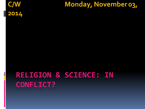 Are religion and science in conflict?