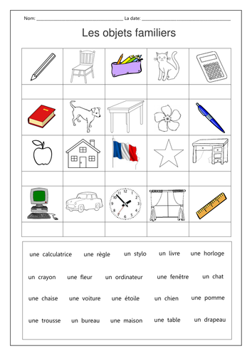 Les objets familiers