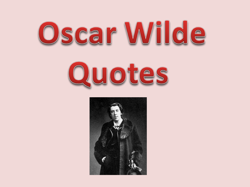 Year 6 Authors Narrative Unit Oscar Wilde