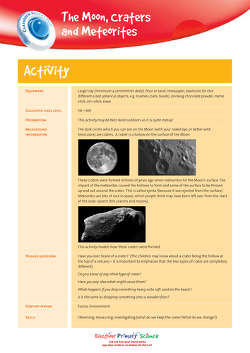 Moon Investigation and Homework