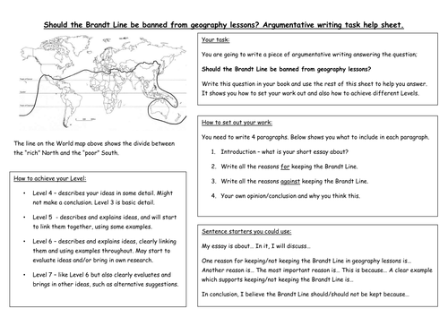 Should the Brandt Line be banned from geography?