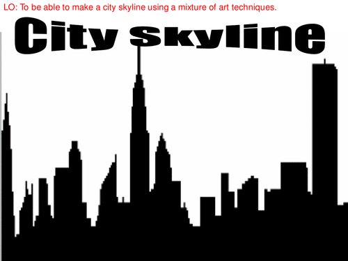 City skyline art