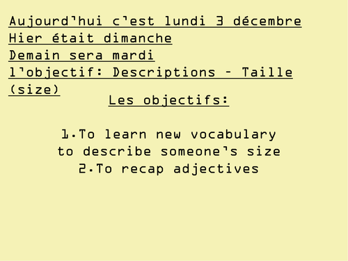 Physical Size PowerPoint