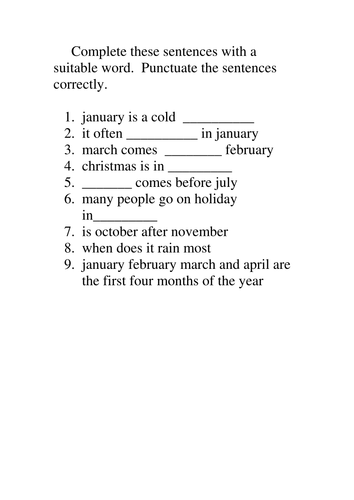 Using pronouns/punctuation