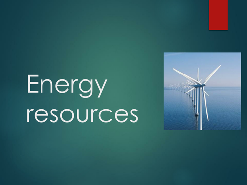 Energy resources