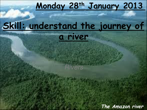 Journey of a river