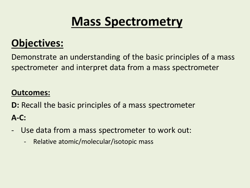 Mass Spectrometry