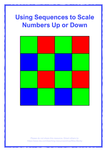 Sequence Ratio Worksheet - Differentiated