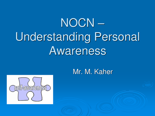 Understanding Personal Awareness | Teaching Resources