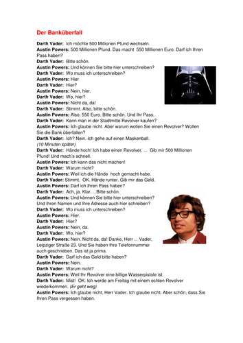 Der Banküberfall PLAYSCRIPT