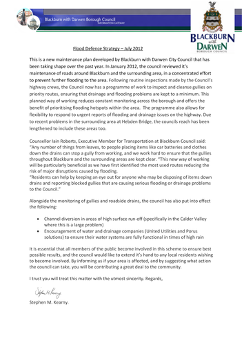 Interview Lesson - Hebden Bridge Floods