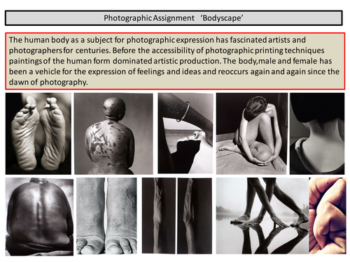 Photographic assignment 'Bodyscape'