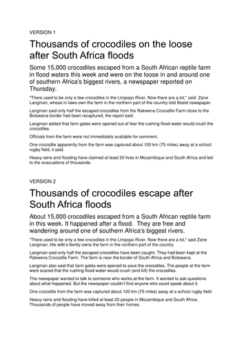 Developing writing through paraphrasing