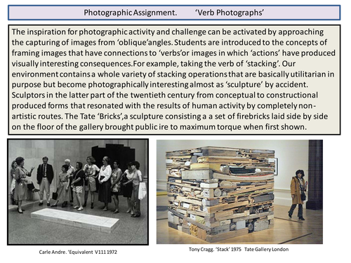 Photographic Assignment   'Phot-Verbs'