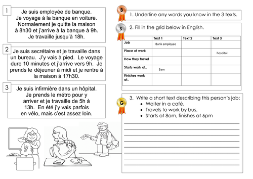 Jobs, transport, time.