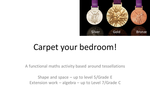 Carpet your bedroom - functional maths