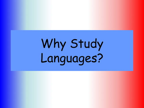 Why Study Languages?