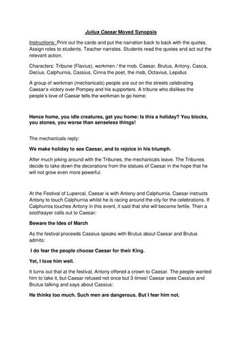 Julius Caesar | Teaching Resources