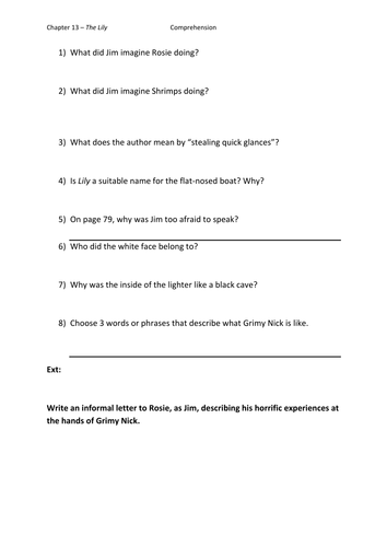 Street Child Comprehension: The Lily