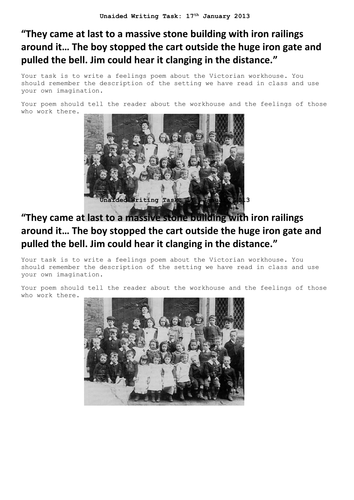 Unaided Writing Prompts: Victorian / Street Child