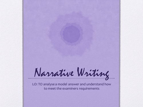 Narrative essay example image