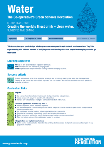 Creating the world’s finest drink – clean water.
