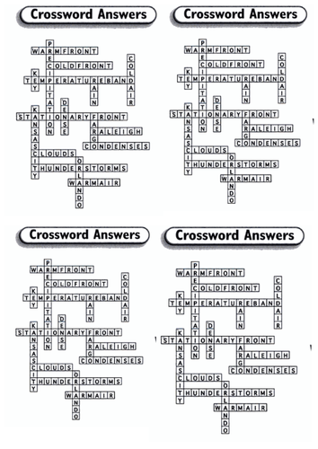 crossword puzzle teaching resources