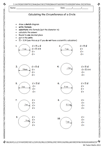 Worksheets Circumference Worksheet circumference of a circle worksheet by christasker teaching worksheet
