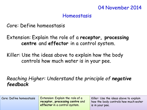 OCR C21 B2 Homeostasis ppt