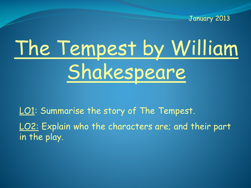 The Tempest - Introduction
