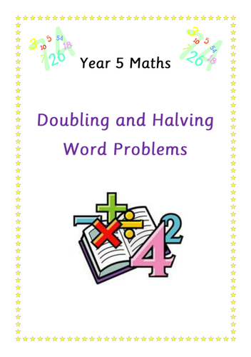 Doubling and Halving Word Problem Booklet