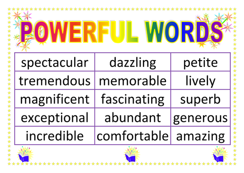 Wow words - Powerful vocabulary (VCOP) | Teaching Resources