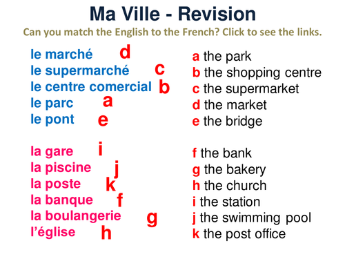 An introduction to 'Pour aller  ...?'