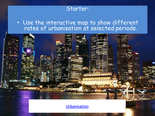 Urbanisation - rich and poor