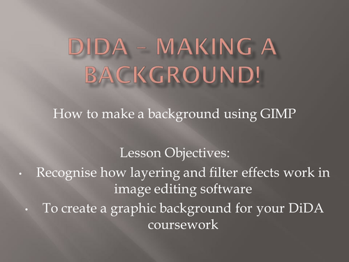 Creating a wallpaper image in GIMP