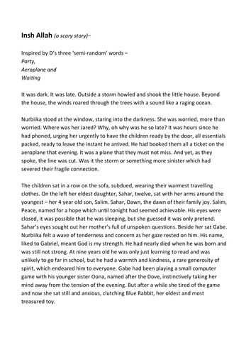 Syria/Chechenia/Iraq/Iran inspired refugee story