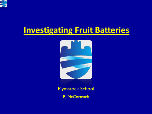 Will a fruit battery charge an iPod?: Electricity