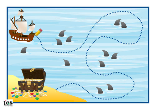 Pirate Themed Pencil Skills Activities