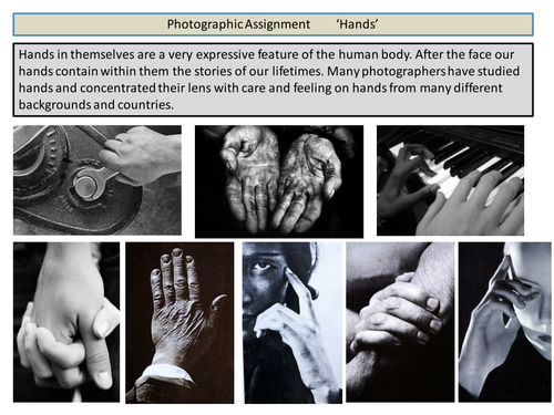 Photographic Assignment ' Hands'