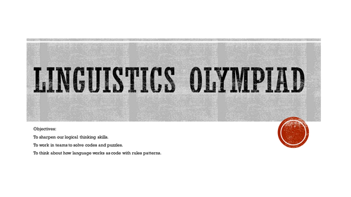 Linguistics Olympiad