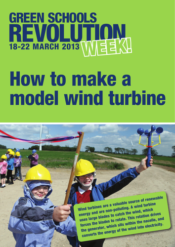 How to make a model wind turbine