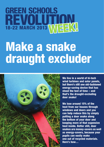 Make a snake draught excluder