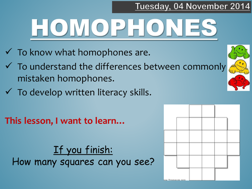 Homophones